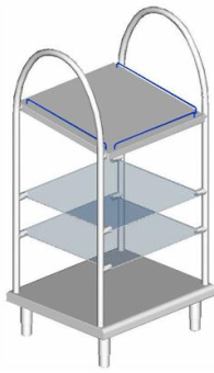 Модуль для подносов, приборов и хлеба Electrolux 330271 (ZLTQ08BBTC) в ШефСтор (chefstore.ru)